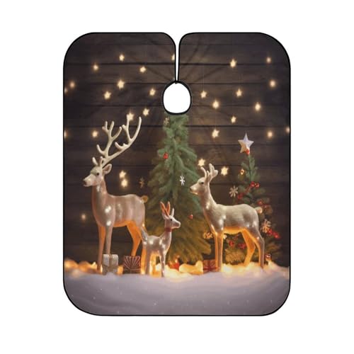 Capa de Corte con Diseño de Árboles de Navidad y Ciervos miniatura 6