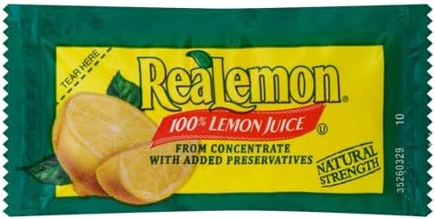 ReaLemon Lemon Juice, 0.14-Ounce Single Serve Packages (Pack of 200)