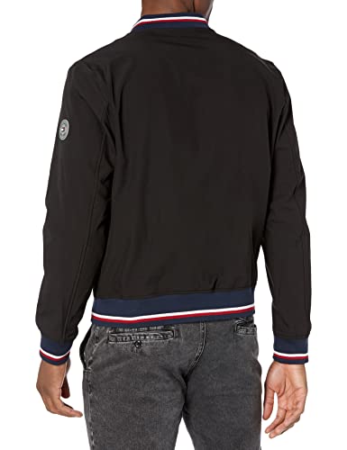 Image of Tommy Hilfiger Men's Lightweight Varsity Rib Knit Bomber Jacket