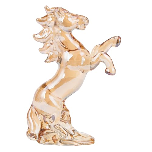 Arikyrist Crystal Gold Horse Figurine Gifts for Horse Lovers Men Women - Glass Horse Collectible Paperweight Ornaments Presents on Birthday Christmas for Home Office Decor