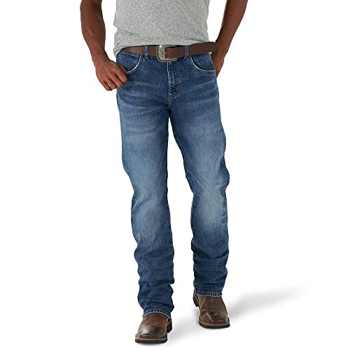 Wrangler Mens 77MWPME Retro Premium Green Jean Wash 38x34 Merrian2