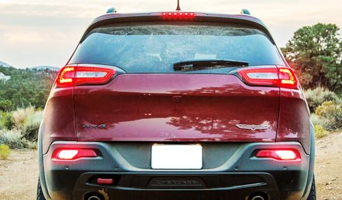 Kit completo de luz trasera antiniebla LED compatible con Jeep Cherokee 2014-18 miniatura 6