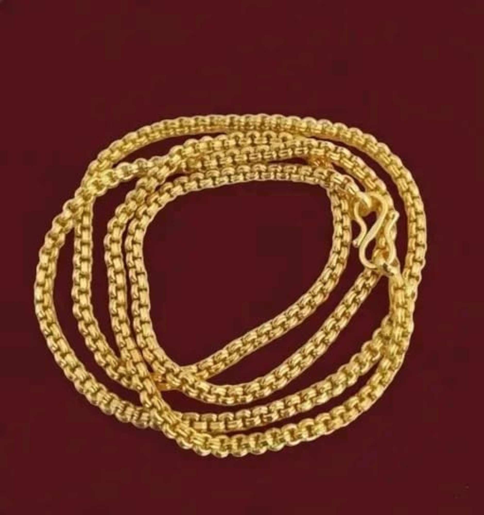 Latest 1 Gram Gold-Plated Chain 24 Inch