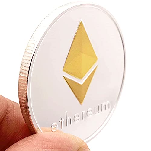 QUEAMBLER Ethereum ETH Coin Gedenkmünze, physische kryptografische Blockchain zur sicheren Speicherung von Krypto-Krypto Offline Ethereum