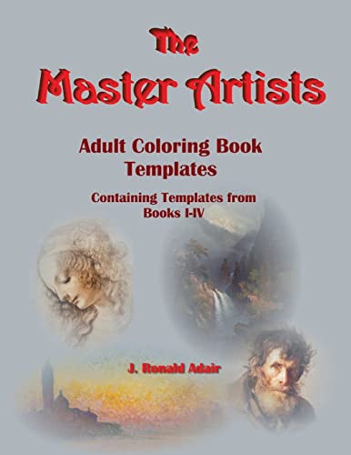 The Master Artists: Adult Coloring Book Templates