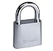 Sesamee KCR0436 4-Dial Chrome Plated Marine Combination Padlock - 5 Pa