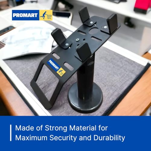 Image of PROMART EDC | POS Machine Rotatable and Adjustable POS Display Stand Cashier Counter Credit Card Machine Display Stand (Black)