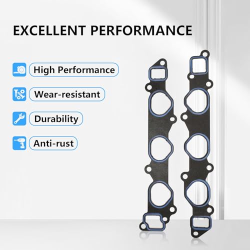 Image of Lower Upper Intake Manifold Gasket Set MS92766 Fits ES300 RX300 3.0L V6 1994-2003, Avalon 3.0L 1995-2004, Camry 3.0L 1994-2006, Highlander 3.0L 2001-2003, Sienna Solara 3.0L 1999-2003