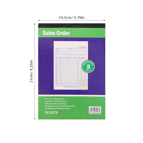 Libro de órdenes comerciales portátil para administración y gestión en operaciones de oficina 2