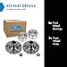TRQ 2 Piece Front Wheel Bearing & Hub Kit Set Compatible with 2004-2006 Lexus ES330 2007-2012 ES350 RX330 2007-2009 RX350 2006-2008 RX400h 2005-2015 Toyota Avalon 2004-2016 Camry 2001-2007 Highlander