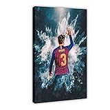 Gerard Pique Fußball-Poster, Kunstdruck, Leinwand, 