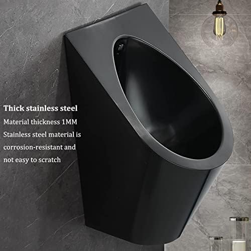 Universal Flushing Stainless Steel Urinal,Infrared Automatic Induction Wall-Mounted Men's Urinal,Bathroom Public Toilet Urinal with Flush Valve