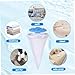 Laundry Hair Catcher, 3Pcs 3 Color Fine Mesh Hair Catcher Washer Machine Cone-Shaped Replacement Remover, Ideal for Cat, Dog, Human, Scraps of Paper
