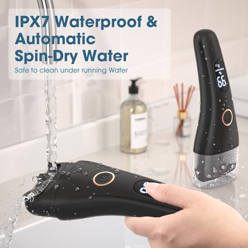 Electric Callus Remover for Feet - Larger Grinding Head&3Speed, Foot Care Pedicure Callus Shaver Foot Scrubber Deadskin Remover, Waterproof Pedicure Tool Foot File for Deadskin Dry Crack Skin Calluses - Thumbnail 6