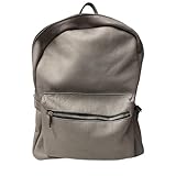MEMU Bolso bolsos mochila mochilas mujer M1040 piel gris original 4 estaciones, Talla única