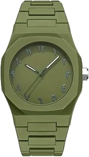 ساعة يد فاخرة للرجال بلون أسود داكن، كرونوغراف مقاومة للماء، حركة كوارتز انالوج بعقارب، ساعة يد شيك، ساعة هدية رجالية، ساعة رجالية أنيقه، ساعة عملية، ساعات رجالي (أخضر)