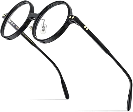 Occhiali Da Vista In Acetato Rotondi Fatti A Mano Di Stile - Foto 10