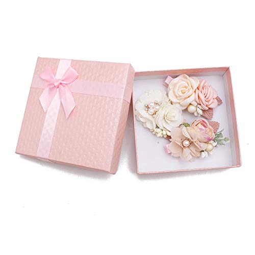 Mligril Baby Girls Flower Hair Clips-3Pcs Floral Hair Bows Alligator Barrettes For Infant Toddler Small #TOP6