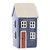 Photo Gallery shudehill giftware mini tealight village pottery ceramic house - blu marino Photo Gallery shudehill giftware mini tealight village pottery ceramic house - blu marino