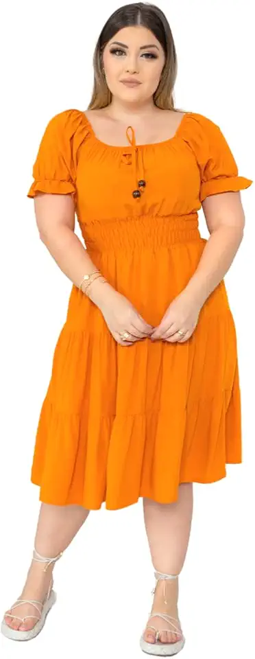 VESTIDO RODADO CASUAL MODA EVANGELICA FLORAL, TAMANHO MIDI, MULHERES ADULTAS, EVANGÉLICAS, CASUAL