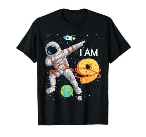 9 Years Old Birthday Boy Astronaut Space 9th B-Day T-Shirt