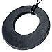 Heka Naturals Shungite Pendant Necklace, Double Circle EMF Protection Pendant | Shungite Jewelry is Trendy and Used for Chakra and Energy Balancing | Double Circle