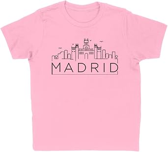 Skyline Madrid Spain Kids T-Shirt Youth