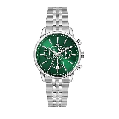 Philip Watch Orologio Uomo, Cronografo, Analogico, 40 mm, Collezione ANNIVERSARY