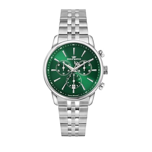 Philip Watch Orologio Uomo, Cronografo, Analogico, 40 mm, Collezione ANNIVERSARY