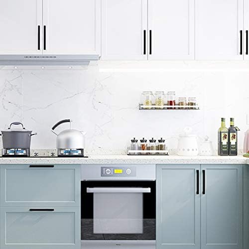 Probrico 20 Pack Black Stainless Steel Cupboard Handle 128mm Kitchen Door Handles Furniture Drawer T Bar Pulls