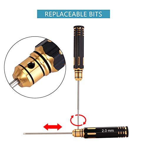 INJORA 7PCS Steel Hex Screwdriver