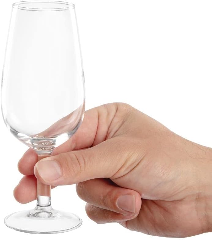 Olympia Port Glasses Set 150 ml/5.25 oz (Pack of 6), Clear, Port Wine Glasses, Small Wine Glasses, Size: 151(H) x 58(Dia) mm, Glasswasher Safe, Wine Tasting Glasses, FB435