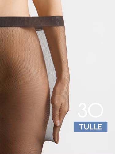 Image of Conte elegant Sheer 30 Denier Matte Pantyhose - Tulle
