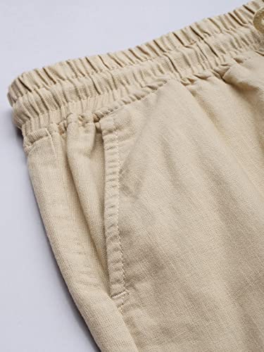 Image of The Indian Garage Co Men Slim Fit Solid Mid-Rise Cargo Shorts