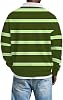 Camisas polo de manga larga para hombre, estilo waffle, henley, casuales, con botones, vintage, de golf 4
