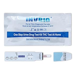 3 Pack-INVBIO THC Test 20 ng/ml Low Cut-Off Level, Home Urine Marijuana Testing Kits Dipcard, Manual in English…