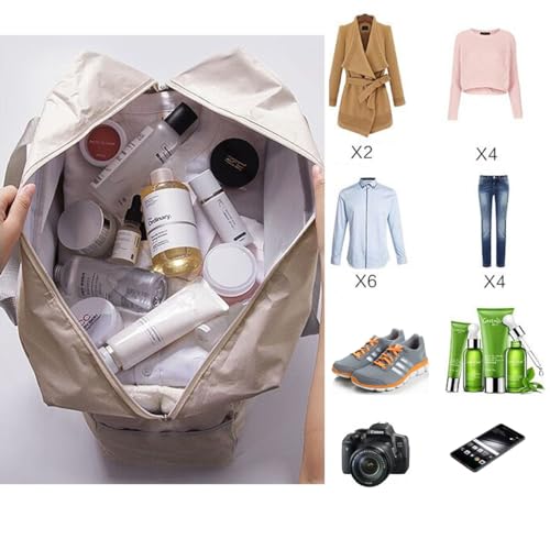 Travel Duffle Bag for Airlines Personal Item Travel Bag Foldable Underseat Carry on Luggage for Airplanes Weekender Overnight Hospital Bags Travel Essentials Sport Gym Bag for Wome image 7