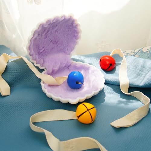 Purgano Cloche bleue avec ruban, jouet bébé Montessori – vue 3