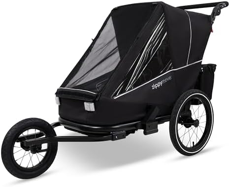 Zippymover Sportlicher Kinderfahrradanhänger Einsitzer 1 Kind 3in1 Set Buggy Jogger Kinderwagen