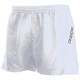 Durabilidad y comodidad Kappa Rugby Salento Pantalones Cortos de Deporte, Hombre, Blanco, 4XL