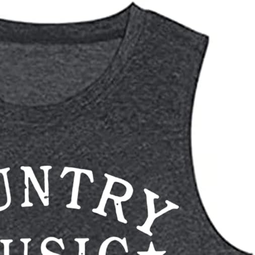 Colorful Bling Country Music Tank Tops: Cowgirl Vacation Outfits