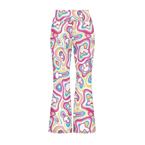 Hawapod Girls Flare Pants Butt Lift High Waisted Boootcut Pants Stretchy Durabled Cute Bell Bottons Leggings2