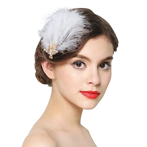 Amorar Donna Copricapo Indiano Piuma Fascia per Capelli per Hippie Fancy Piuma Copricapo Bohemi Fascia per Capelli Costumi di Carnevale Accessori per la Fotografia di Feste in Spiaggia