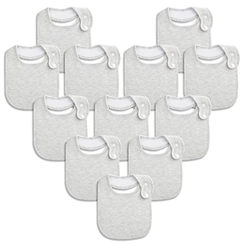 Image of Benoxine Baby Bibs Soft and Absorbent Organic Cotton Bandana Drool Bibs Set for Boys Girls Newborn 0-36 Months