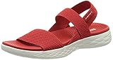 Tejido Skechers 140026, Sandalias de Exterior Mujer, Rojo, 39 EU