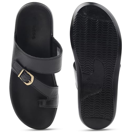Image of Liberty Healers MDL 10E Casual Flat Toe Ring Sandal For Men With PVC Sole | Stylish and Comfortable | Durable Summer Footwear for Outdoor Indoor | Lightweight Cushioned Footbed