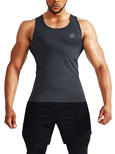 NELEUS Men's 3 Pack Dry Fit Compression Tank Top2