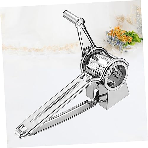 Rallador de Queso de Manivela Acero Inoxidable Plata miniatura 3