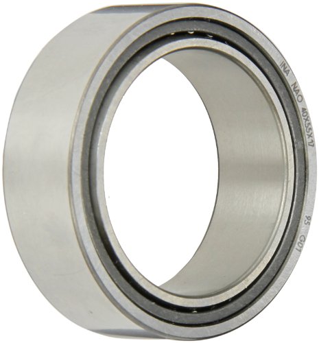 INA NAO40X55X17 Needle Roller Bearing, With Inner Ring, Steel Cage, Open End, Metric, 40mm ID, 55mm OD, 17mm Width, 10000rpm Maximum Rotational Speed