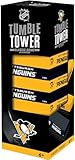 Baby Fanatic MasterPieces Game Day - NHL Pittsburgh Penguins - Officially Licensed Tumble Tower, Real Wood Blocks